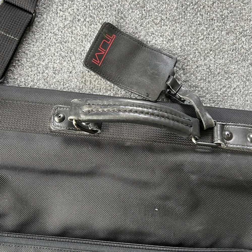 Tumi Garment Bag Black Ballistic Nylon Travel Suit Carrier Soft Case Luggage
